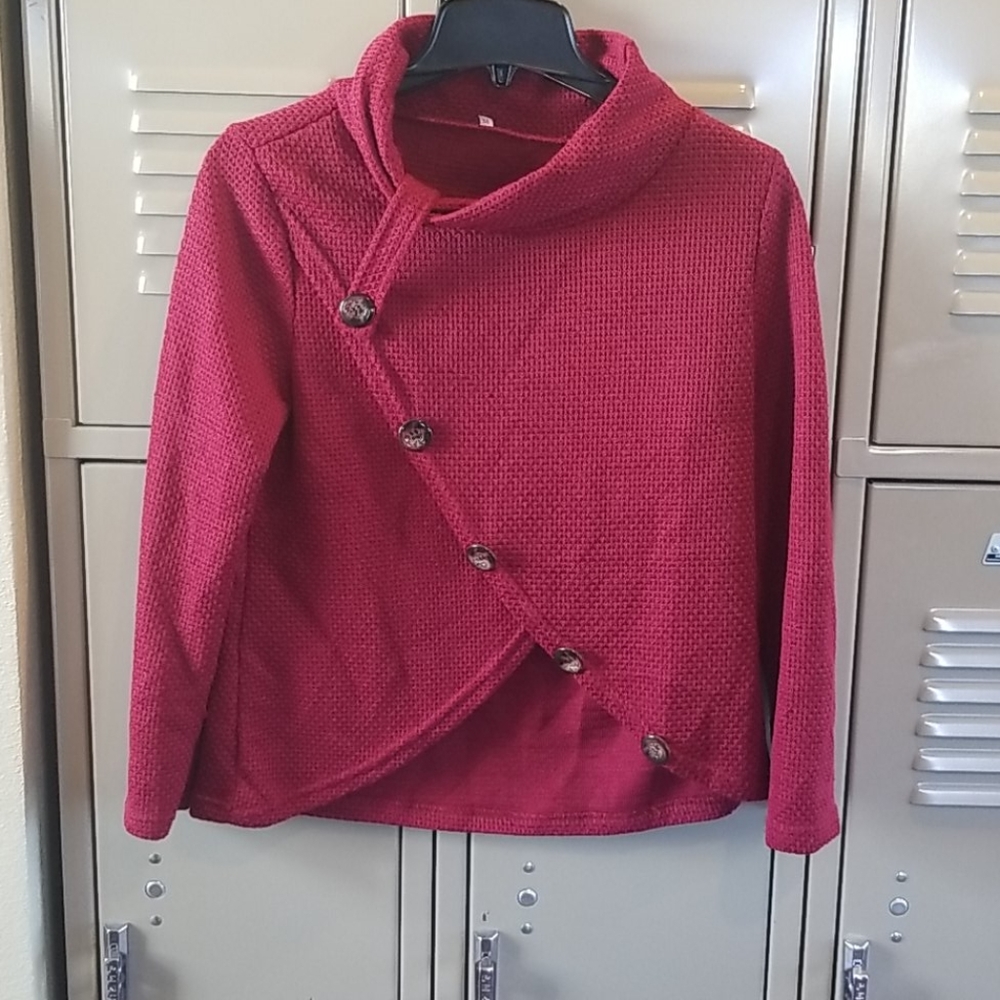 Burgundy Cardigan Sweater